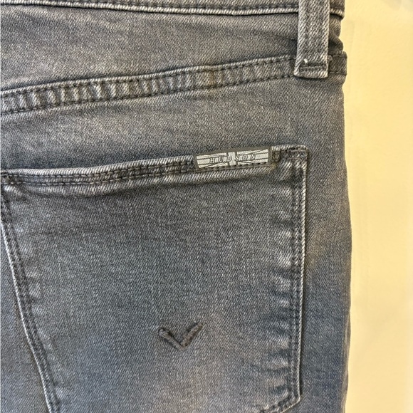 Hudson Jeans Black/Gray Distressed Jean Shorts size 27 - Picture 6 of 8